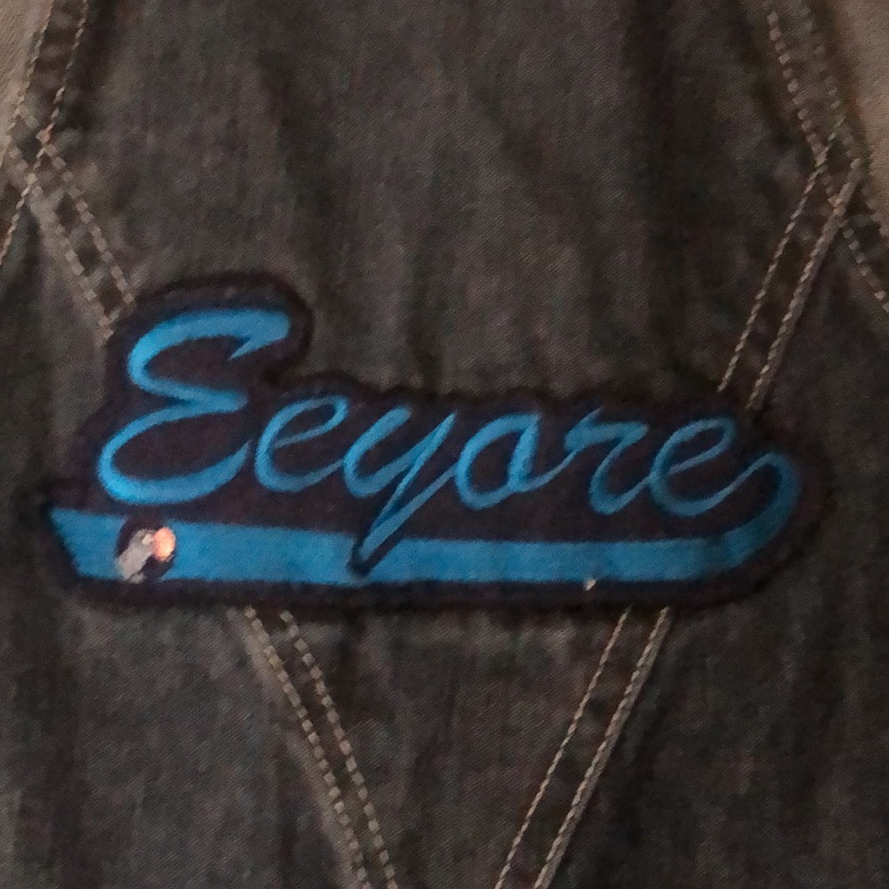 Disney Plus Overalls Vintage Eeyore Denim Jeans 2X - Picture 5 of 10